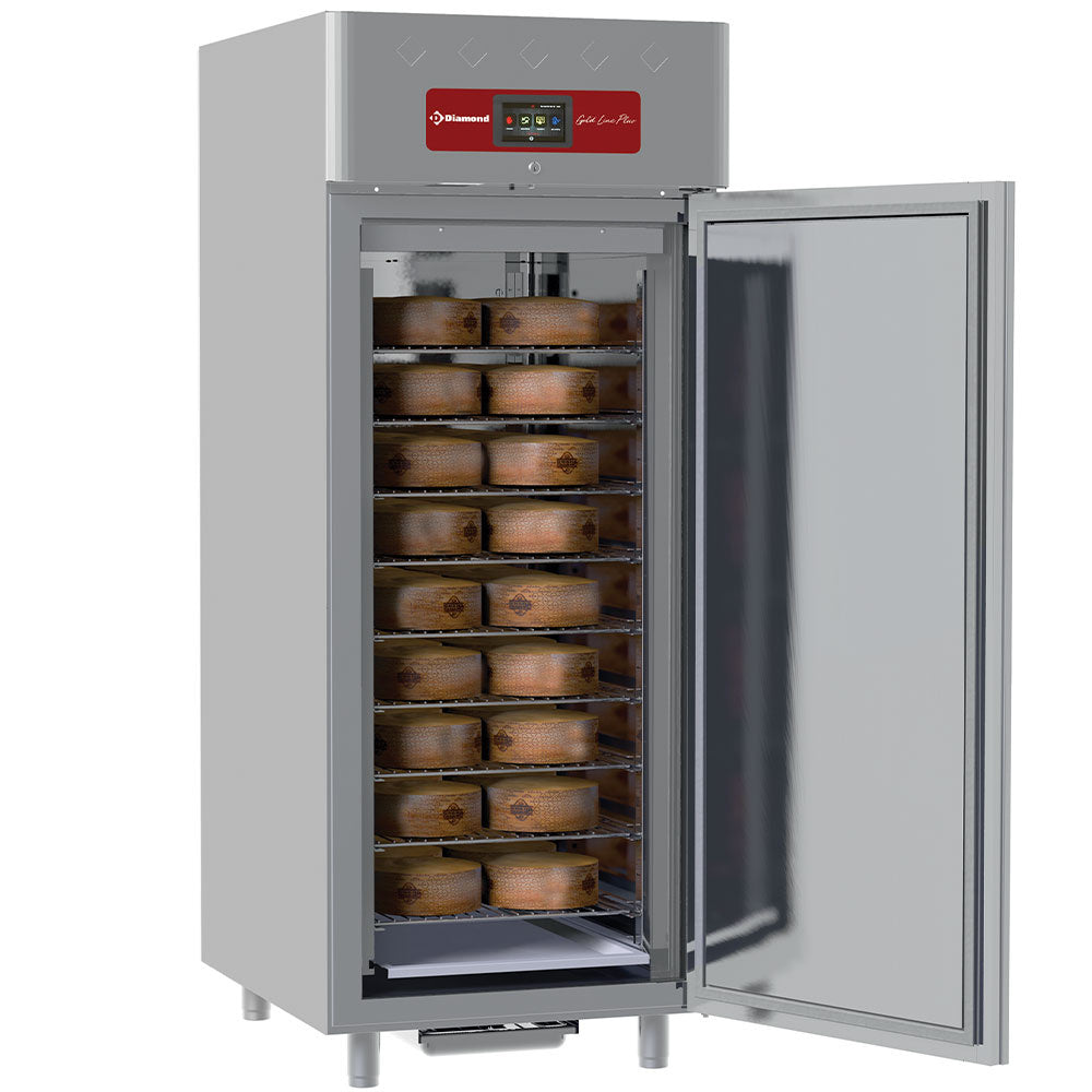 Armoire de maturation fermenting aging pour fromages 850 Lit. ventilée, 1 porte, 20x GN 2/1