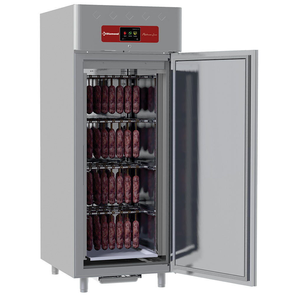 Armoire de maturation dry aging pour charcuterie 850 Lit. ventilée, 1 porte, 20x GN 2/1