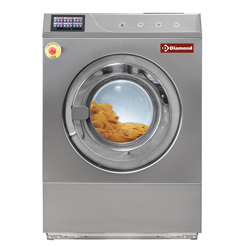 Lave-linge à sceller "inox"  14 kg, avec TOUCH SCREEN