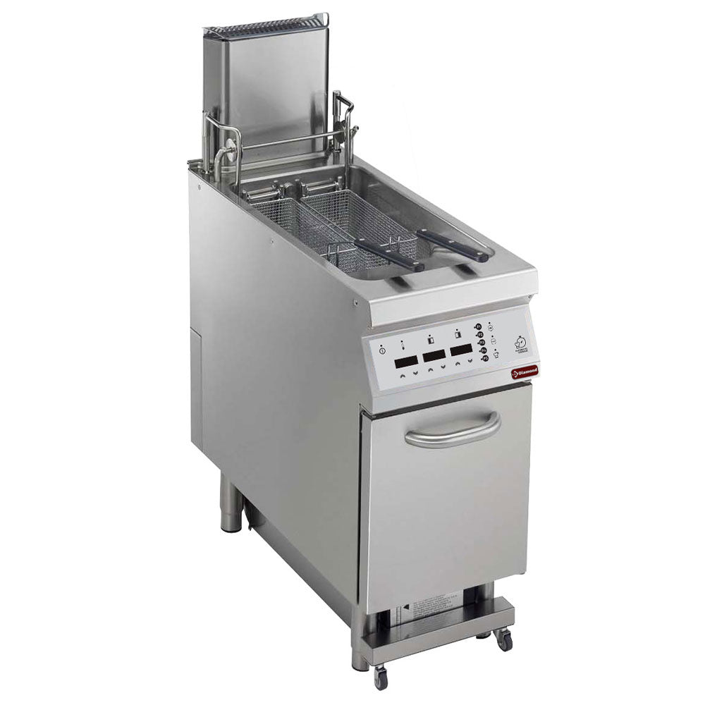 Friteuse électrique cuve 23 litre S/ARM " Filtrage huile" + lift+auto cook, "DIGIT"