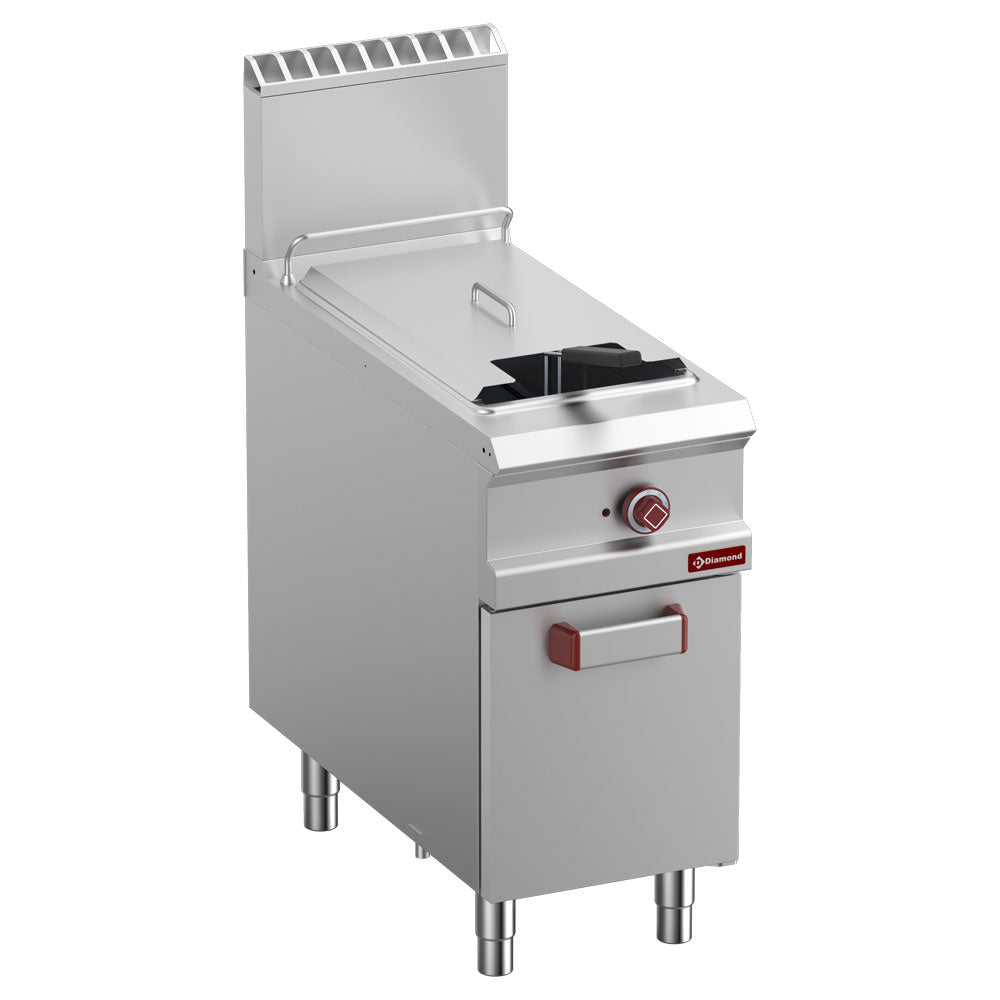 Friteuse gaz 1 cuve "Y"  21 lit. (21 kW) sur meuble fermé