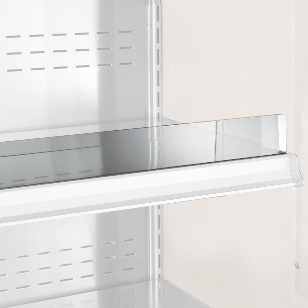 Arrêt produits en plexiglas, étagère STANDARD 1500 mm