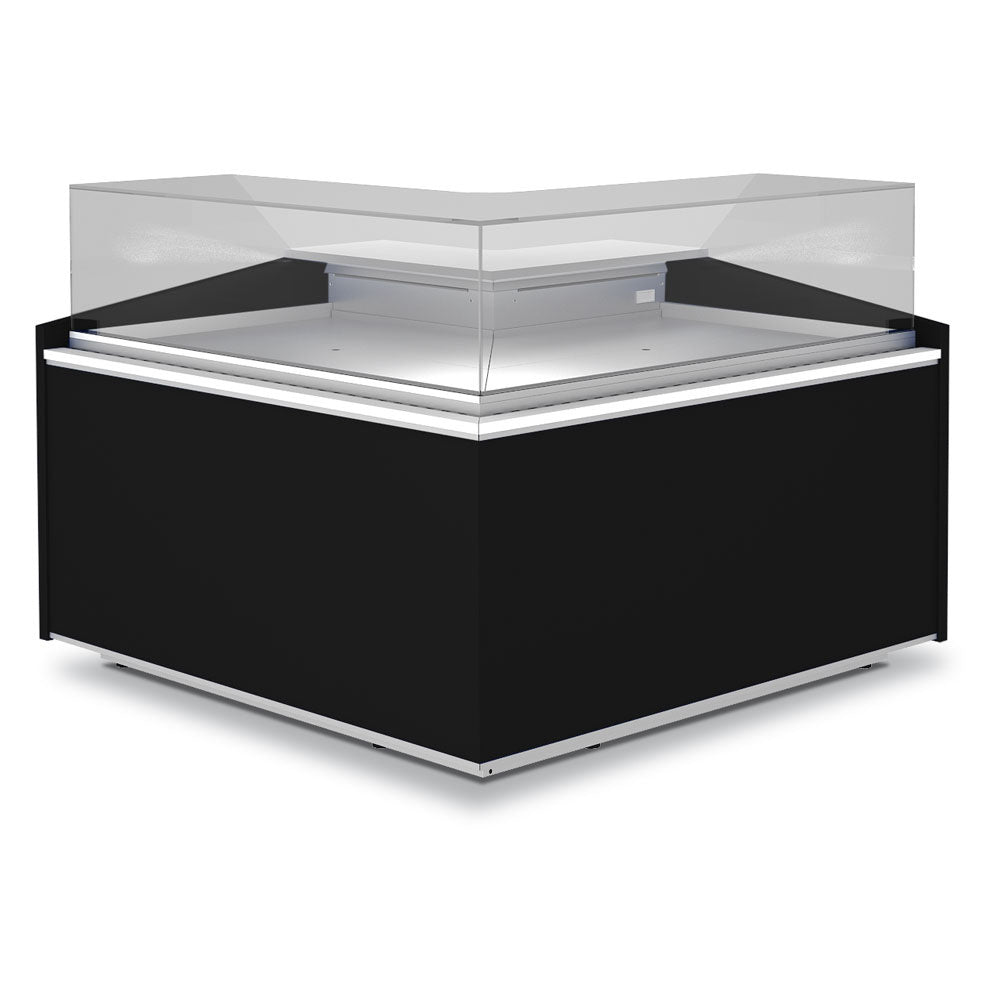 angle ouvert 90°, neutre, vitre basse - NOIR