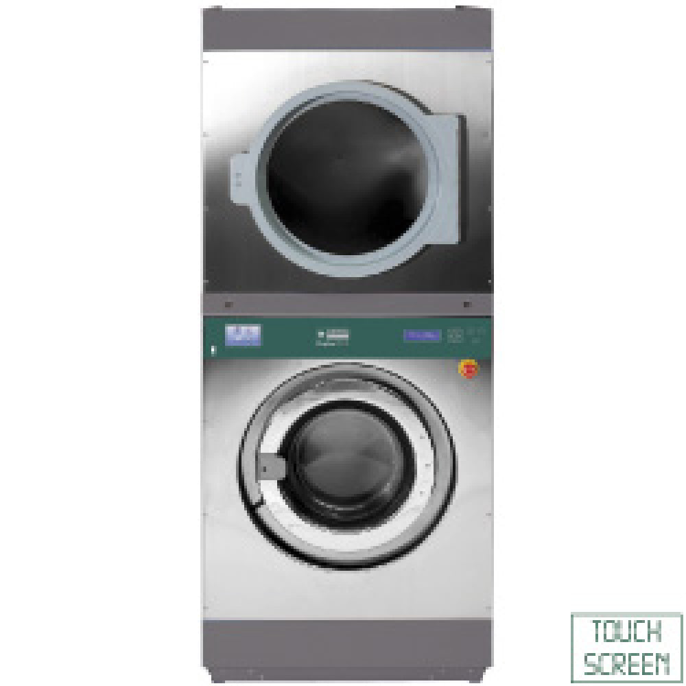 Lave-linge à super essorage 18 kg (électrique) + séchoir rotatif 18 kg (gaz)