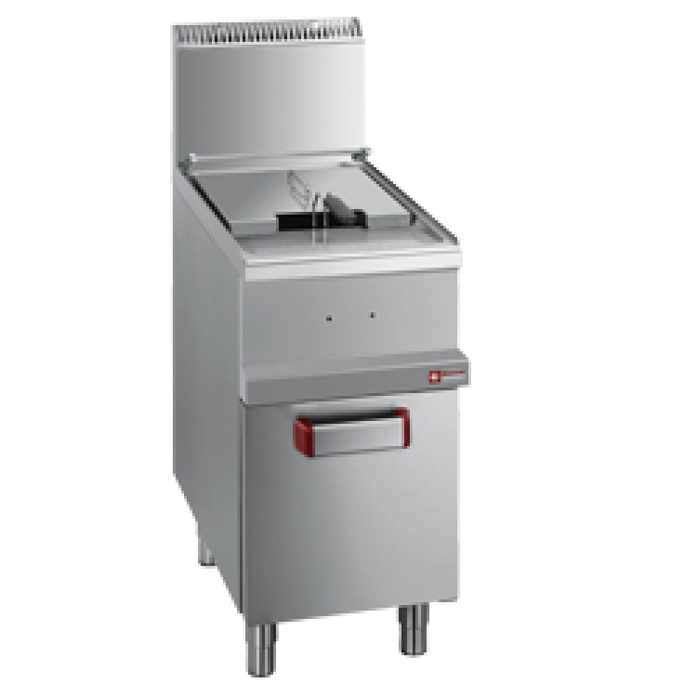Friteuse gaz 1 cuve 14 litres sur armoire