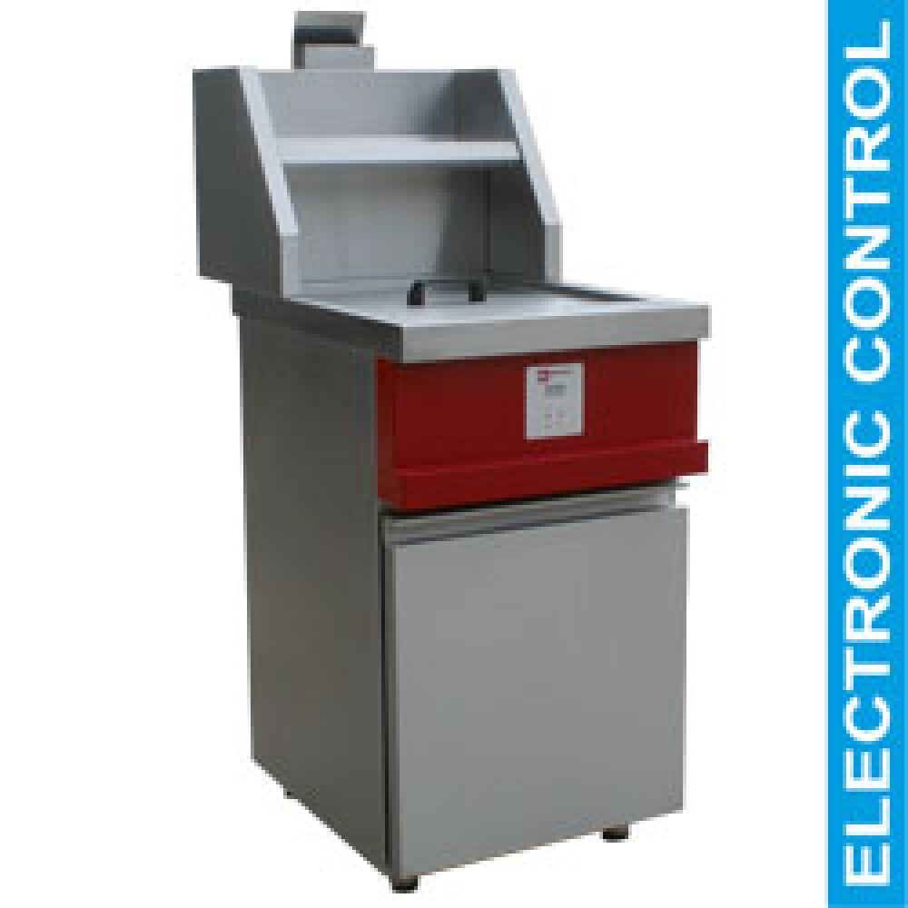Friteuse gaz HEAVY DUTY, 1 cuve ronde, électroniques